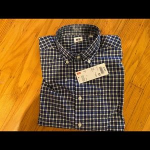 Uniqlo Extra Fine Cotton Check Long Sleeve Shirt